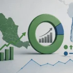 Gráfica comparativa de la actividad económica de México y Chile en 2026