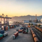 Contenedores y actividad manufacturera en un puerto mexicano
