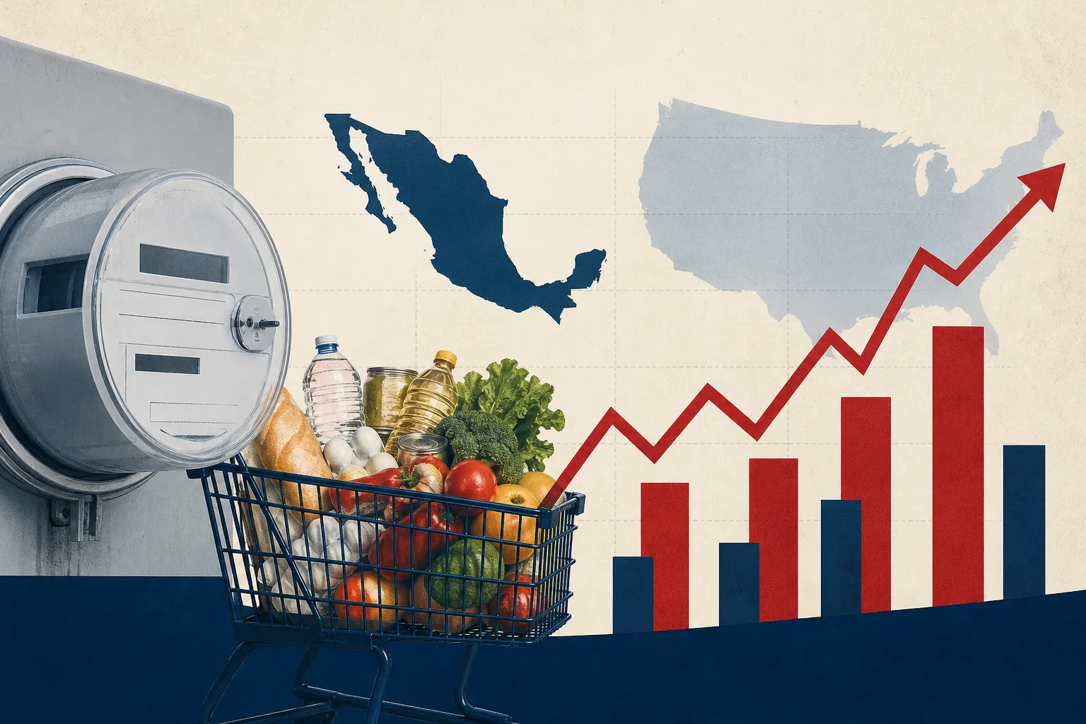 Inflación mexicana de octubre: Banxico compara dos presiones distintas